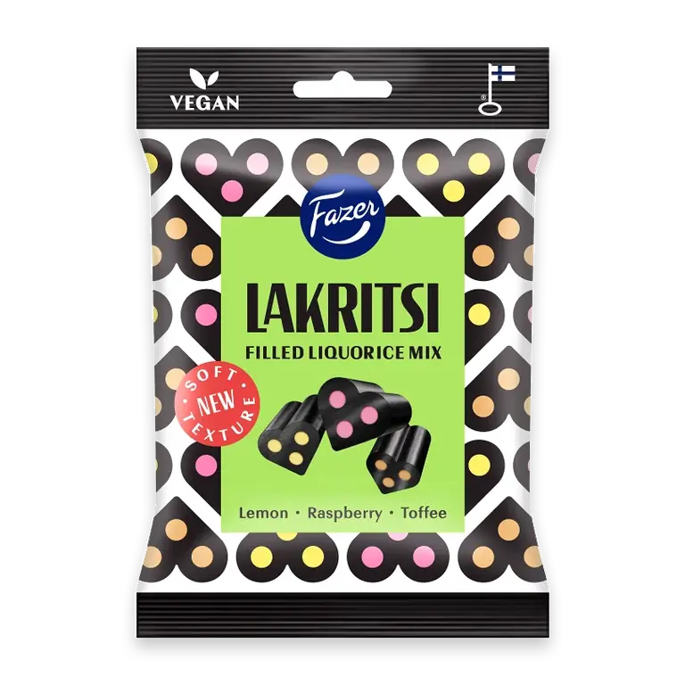 Godispåse Lakritsi filled mix 140g