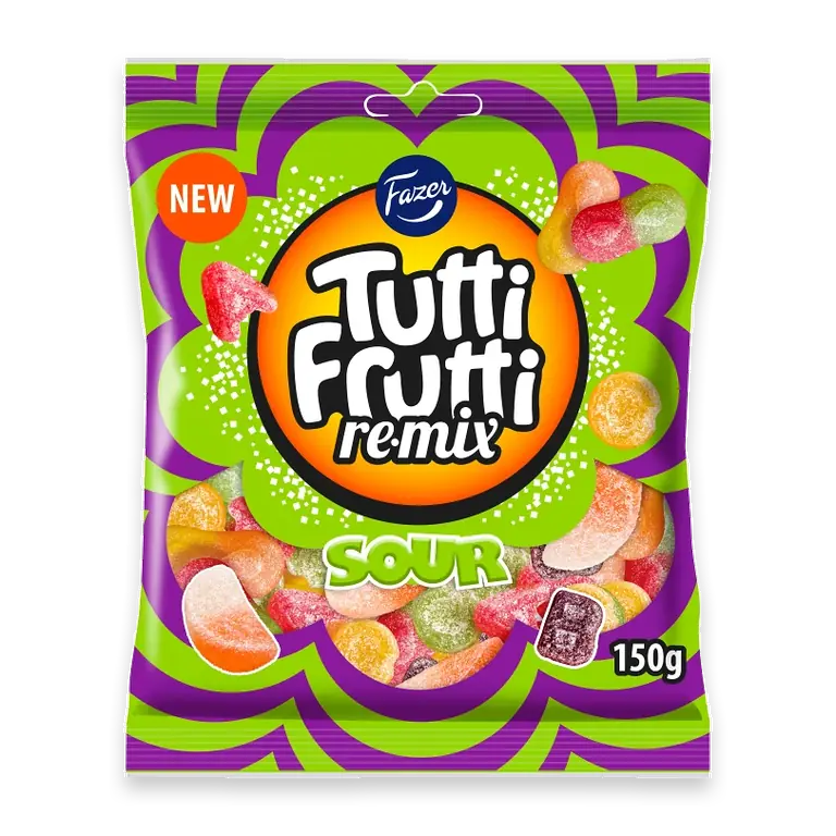 Godispåse Tutti Frutti Remix Sour 150g