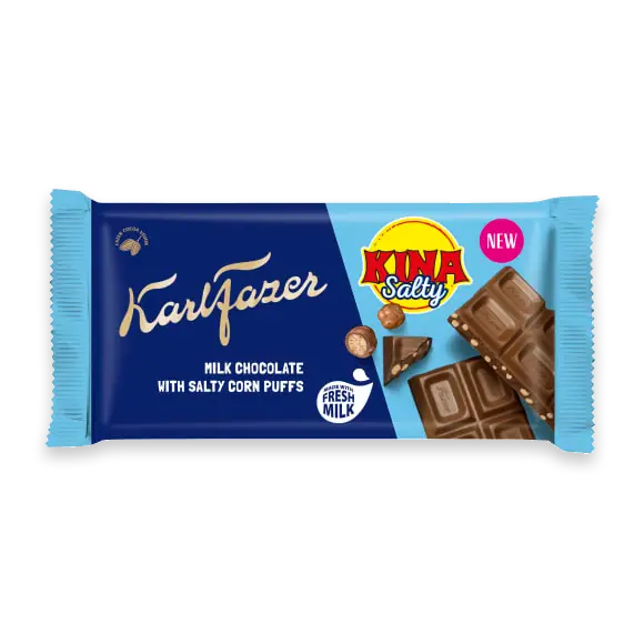 Salty Kina Salty Corn Puffs Milk Chocolate
