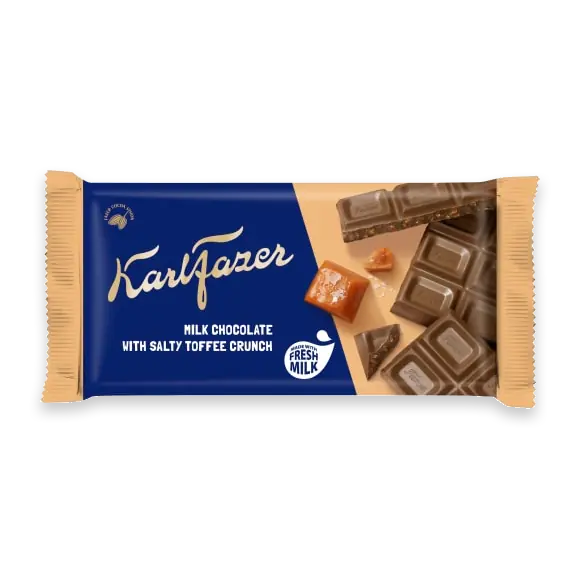 Salty Toffee Crunch Karl Fazer Chokladkaka