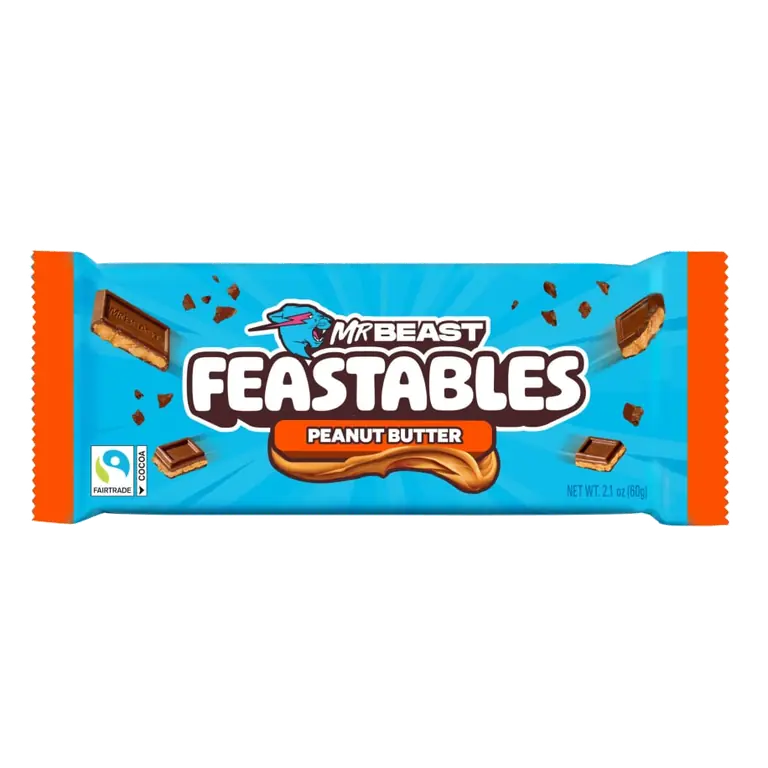 Deez Nutz Milk Chocolate with Peanut Butter Mr Beast Bar