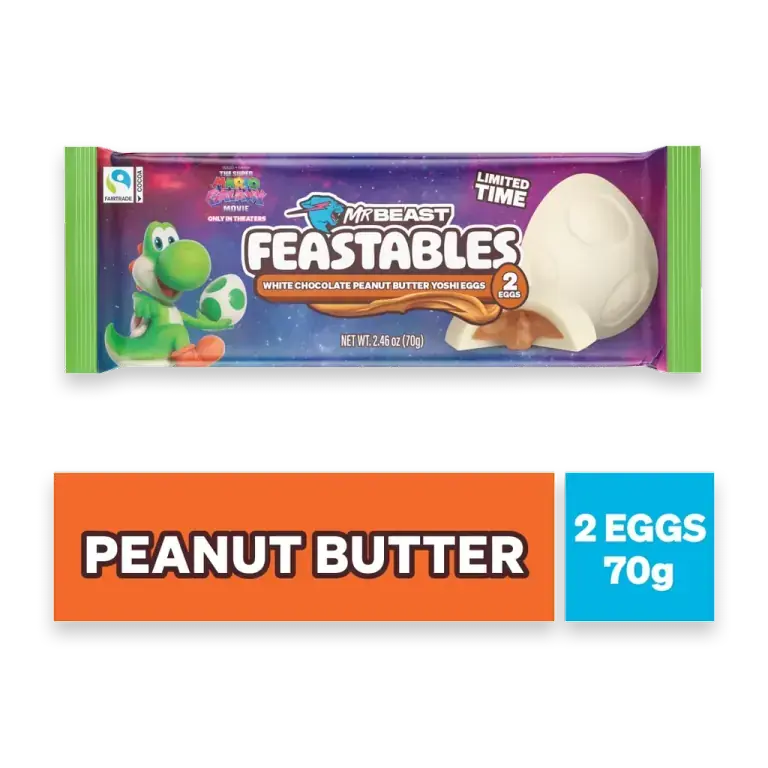Peanut Butter White Chocolate Yoshi Eggs