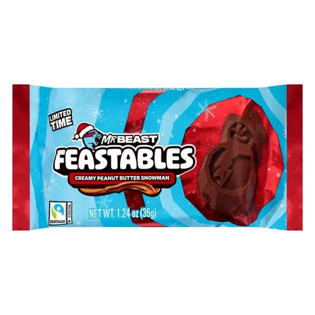 Snowman Milk Chocolate with Creamy Peanut Butter