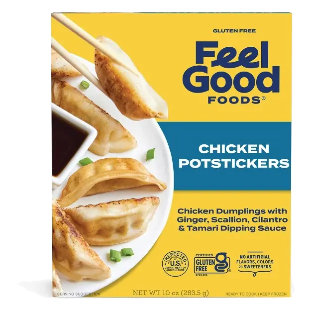 Feel Good Foods Gluten Free Frozen Chicken Potstickers, 10oz