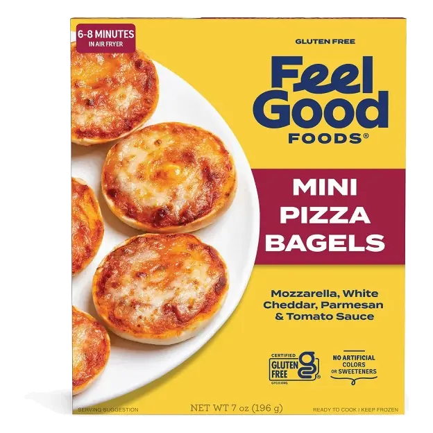 Feel Good Foods Gluten Free Frozen Pizza Bagels, 7oz
