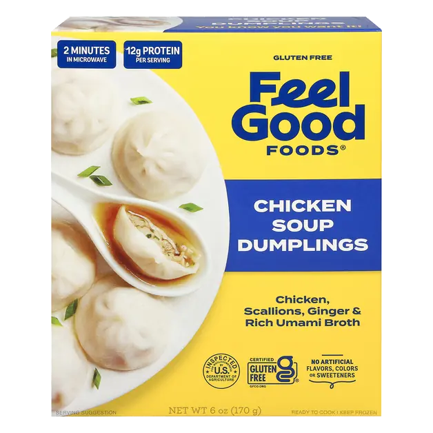 Gluten Free 12g Protein Chicken Soup Dumplings Frozen
