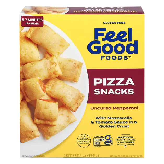 Gluten Free Uncured Pepperoni Pizza Snacks Frozen