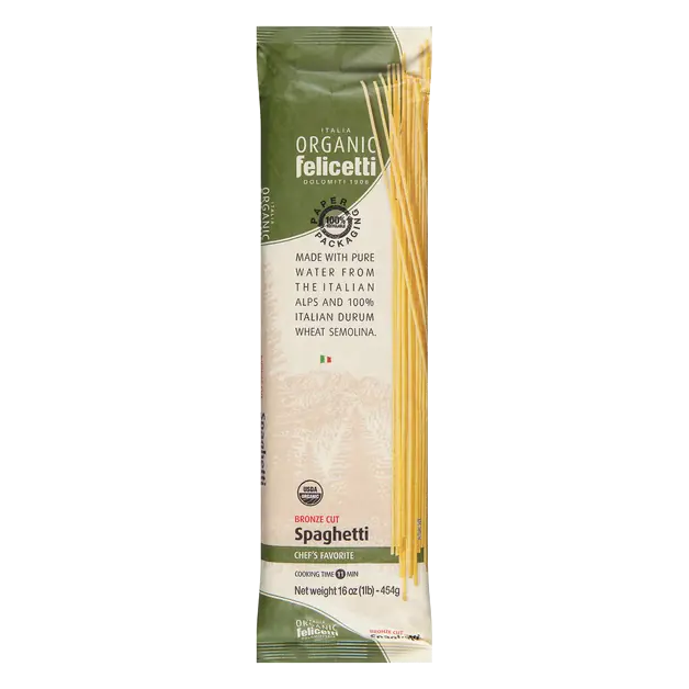 Organic Bronze Cut Spaghetti Pasta