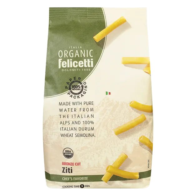 Organic Bronze Cut Ziti Pasta