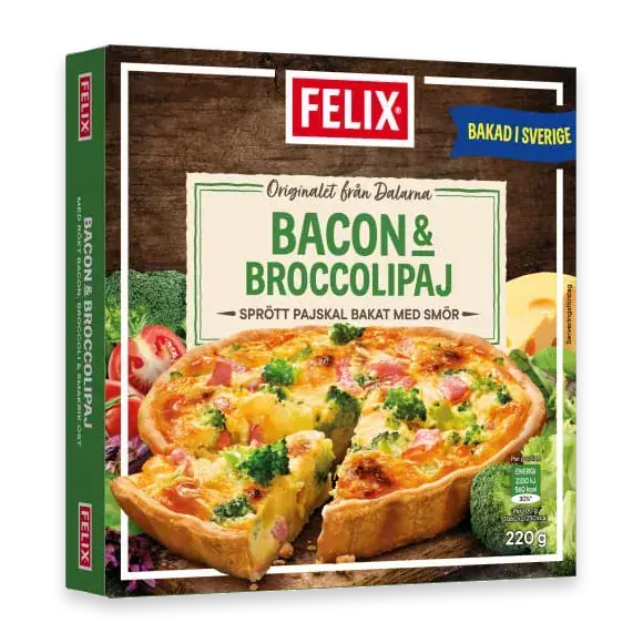 Bacon Broccoli Paj Fryst/1 Port