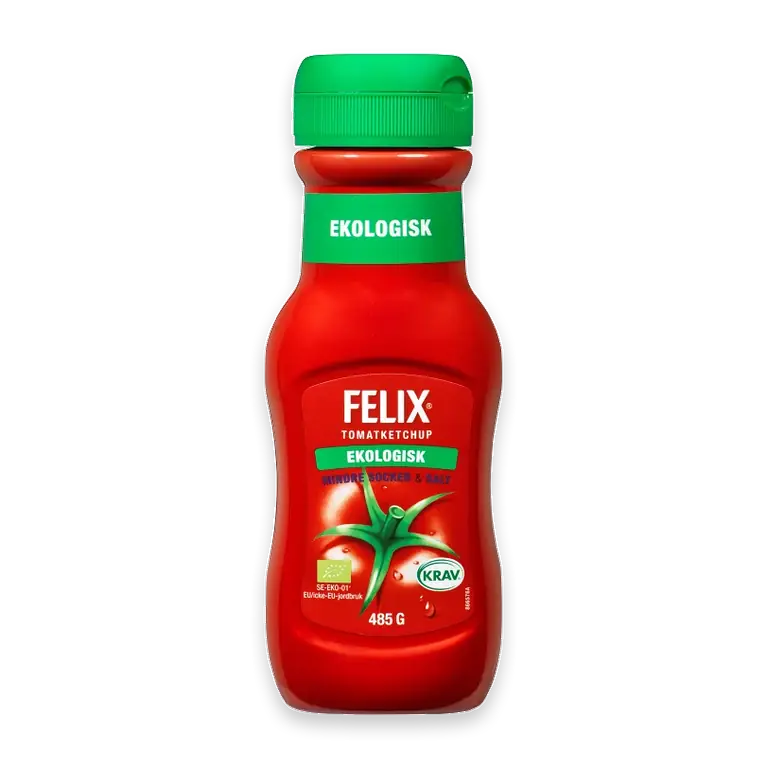 Ketchup Mindre socker & salt 485g KRAV