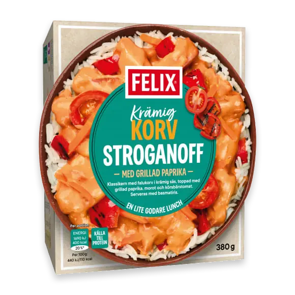 Korvstroganoff Grillad Paprika Fryst/1port
