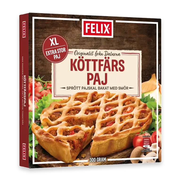 Köttfärspaj XL Fryst 300g