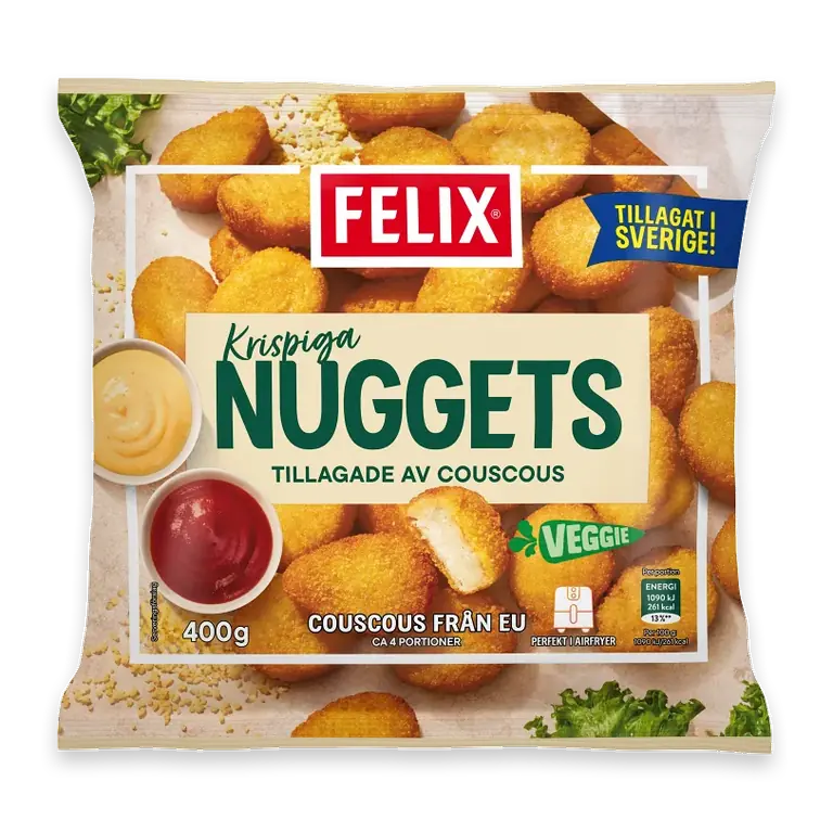 Krispiga nuggets av couscous 400g