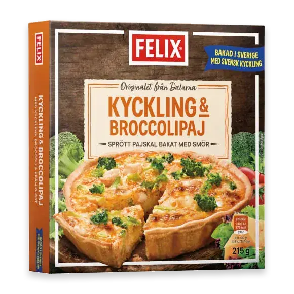 Kycklingpaj med Broccoli Fryst/1 Port