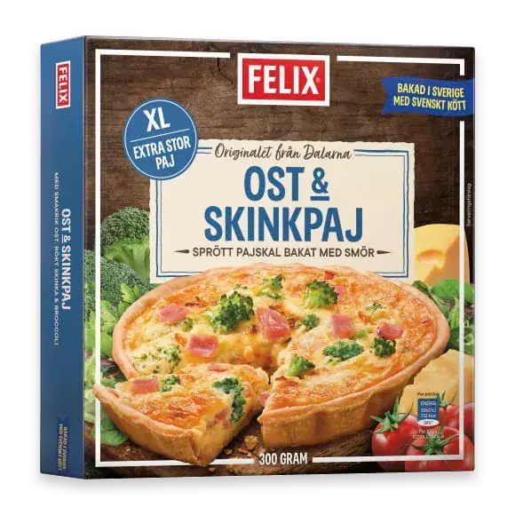 Ost & Skinkpaj Fryst/1 Port