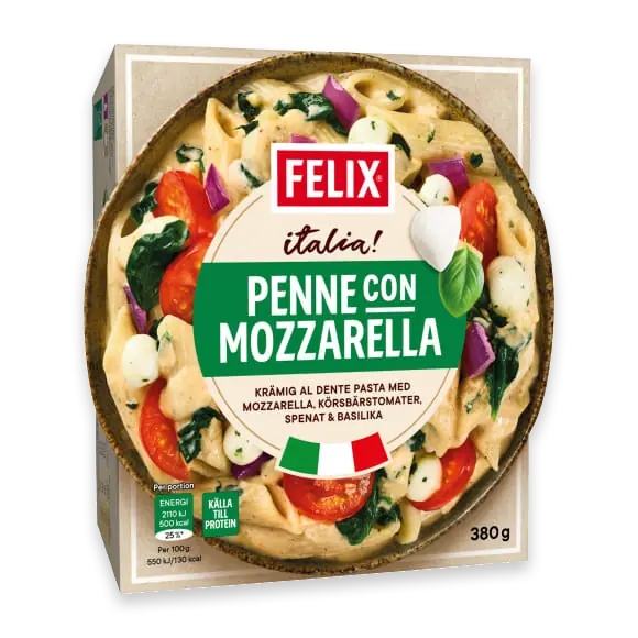 Penne Con Mozzarella Fryst/1 Port