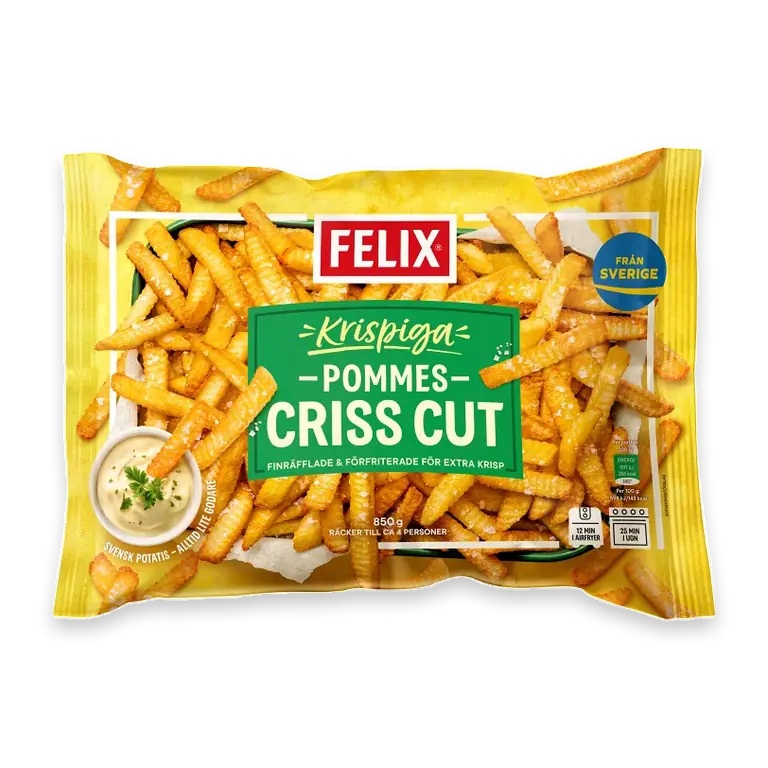 Pommes Criss cut 850g