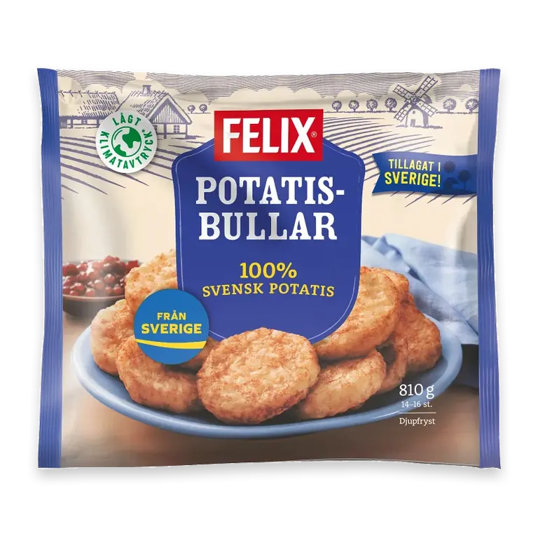 Potatisbullar Fryst 810g