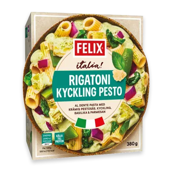 Rigatoni Kyckling Pesto