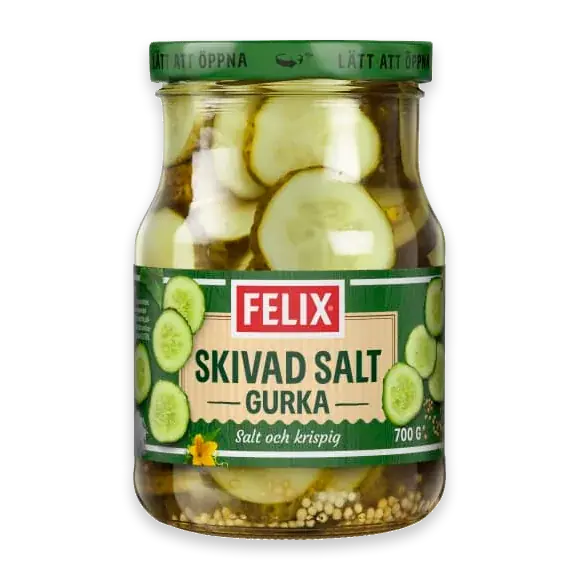 Saltgurka Skivad