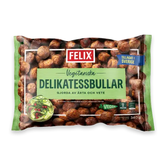 Vegetariska Delikatessbullar Fryst