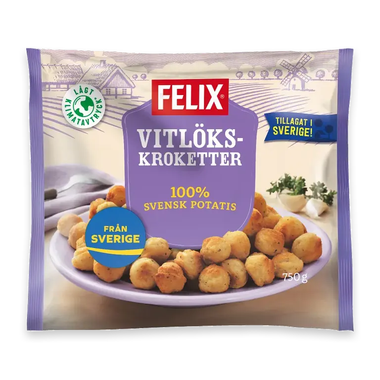 Vitlökskroketter Fryst 750g