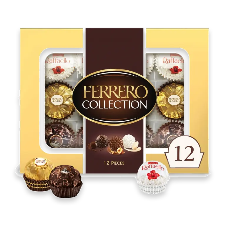 Collection Premium Gourmet Assorted Hazelnut Milk Chocolate and Dark Chocolate