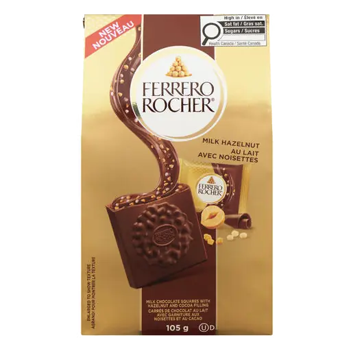 Milk Chocolate Squares with Hazelnut and Cocoa Filling 105 g