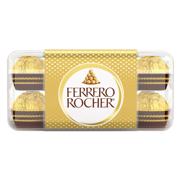 Rocher Fine Hazelnut Chocolates Candy - 16 ct