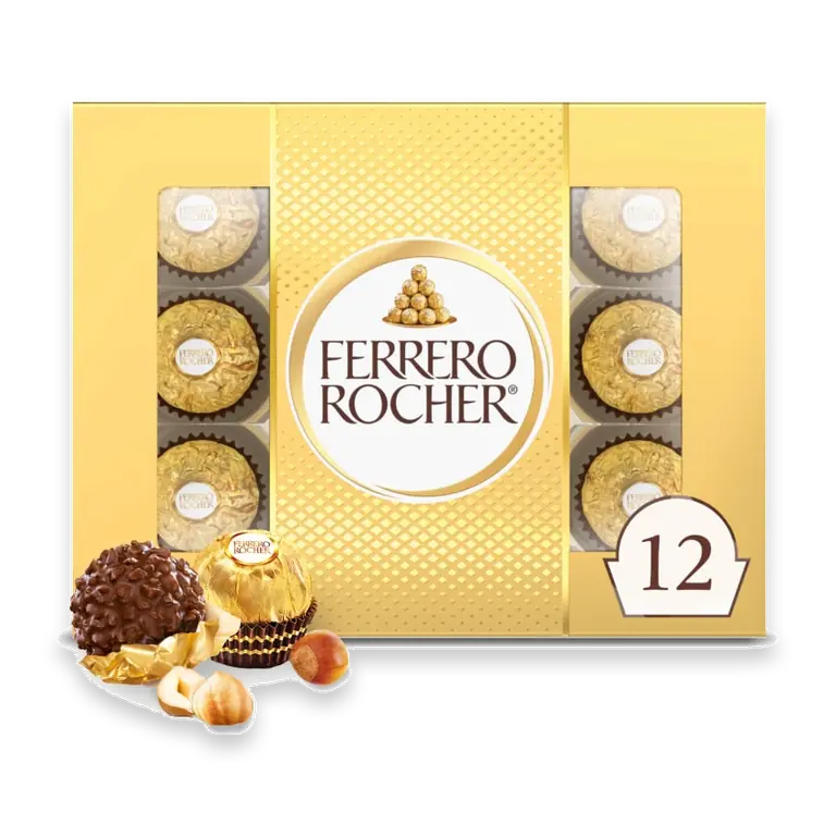 Rocher Fine Hazelnut Milk Chocolate Candy Gift Box