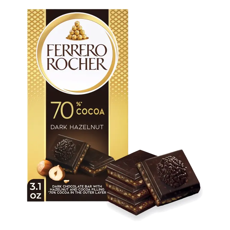 Hazelnut & Cocoa Filling Dark Chocolate Bar