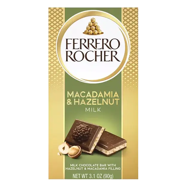 Macadamia & Hazelnut Milk Chocolate Bar