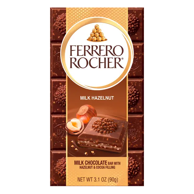 Rocher Milk Hazelnut Chocolate Candy Bar