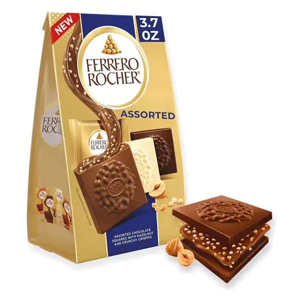 Premium Assorted chocolate squares, Individually Wrapped Chocolates, Great for Sharing or Gifting