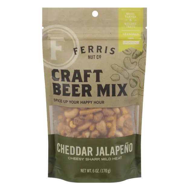 Ferris Nut Co. Cheddar Jalapeno Craft Beer Mix 6 oz