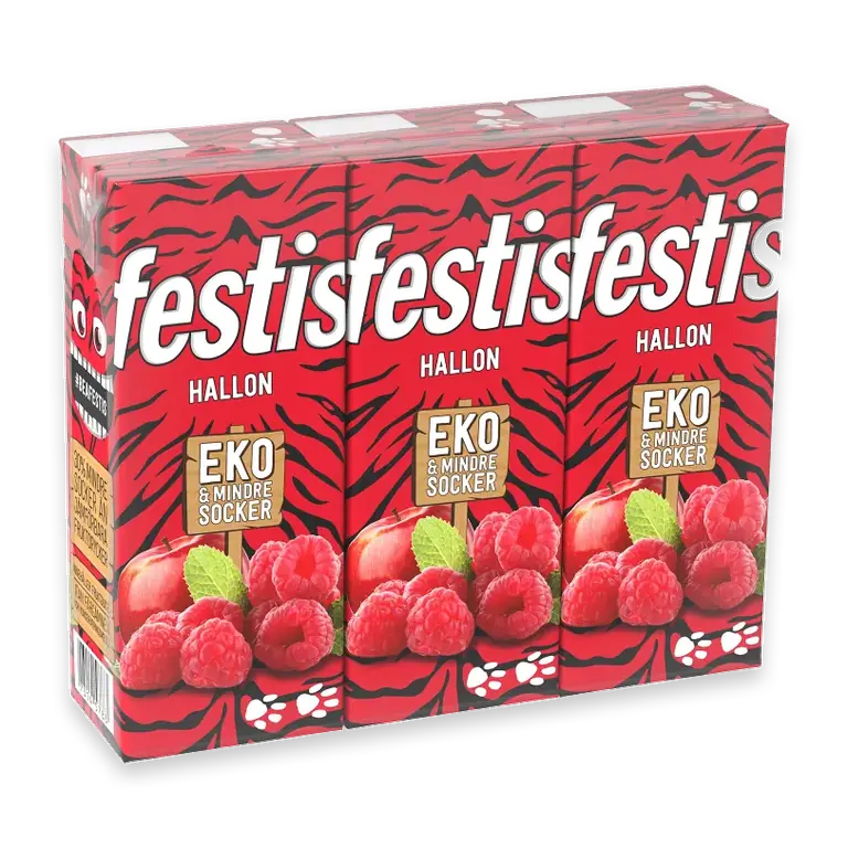 Fruktdryck Hallon Ekologisk 20cl 3-p