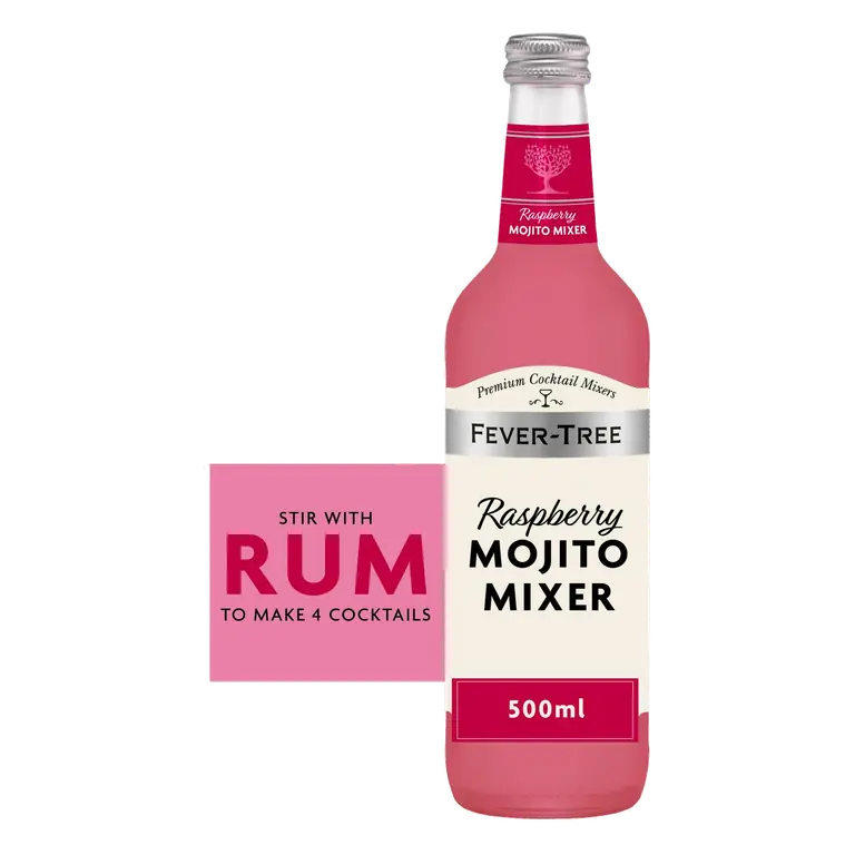 Fever-Tree 500ml Raspberry Mojito Cocktail Mixer Bottle