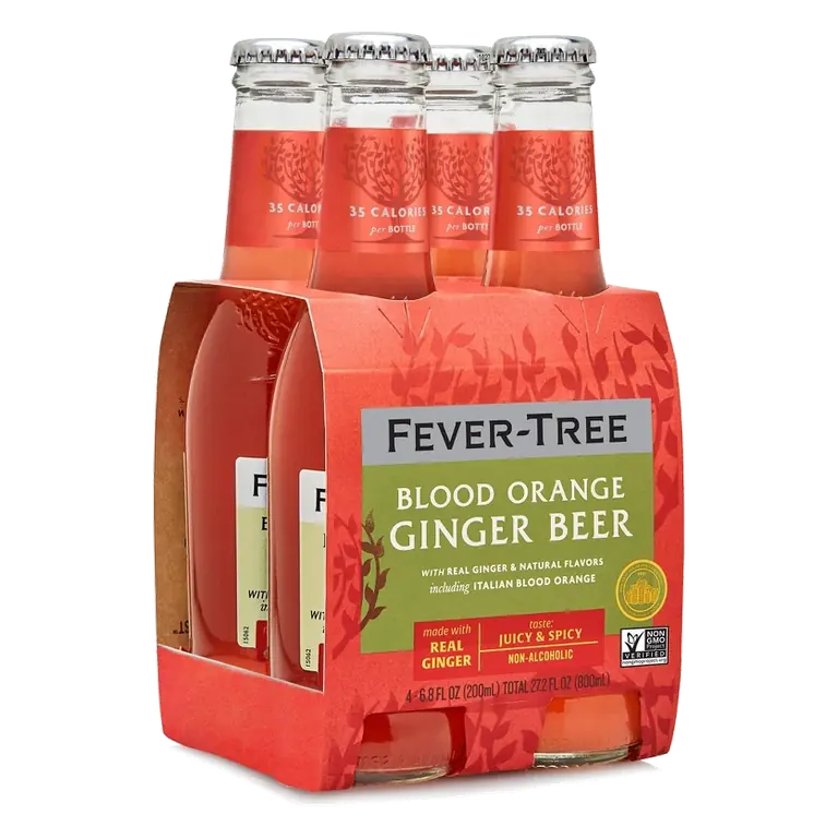 Fever-Tree Blood Orange Ginger, 4pk/200ml Bottles