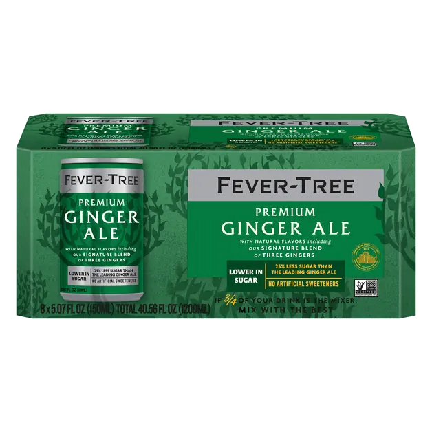 Premium Ginger Ale Soda - 8 pk