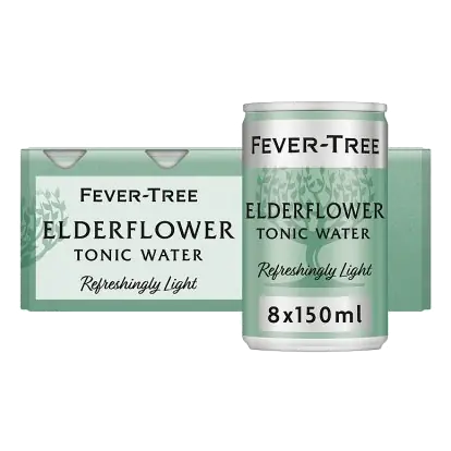 Refreshingly Light Elderflower Tonic Water Cans