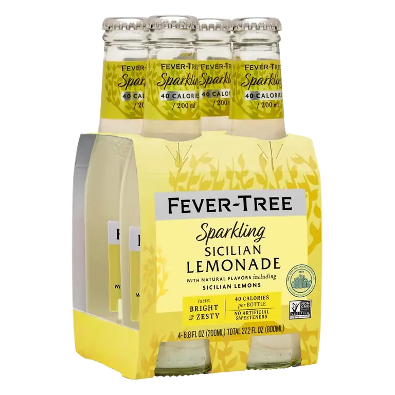 Fever-Tree Sparkling Lemonade, 4pk/800ml Bottles: Non-Alcoholic