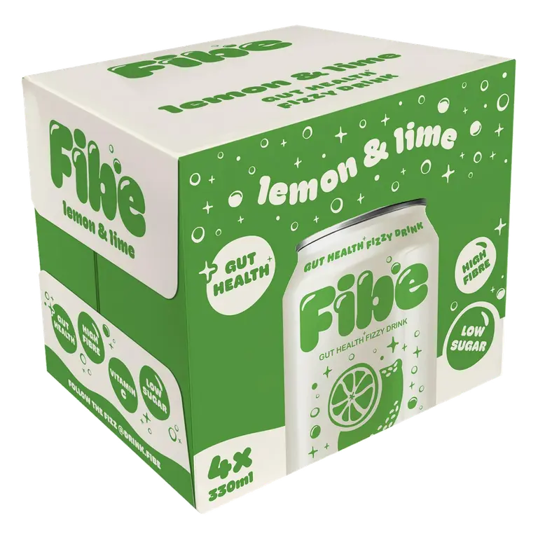 4 x 330ml Lemon & Lime Gut Health Fizzy Drink