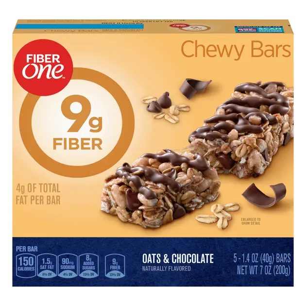 Chewy Bars Oats & Chocolate - 5 ct