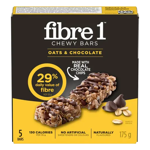 Fibre 1 Chewy Bars Oats & Chocolate 175 g