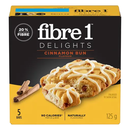Fibre 1 Delights Bars Cinnamon Bun 5 x 25 g 125 g