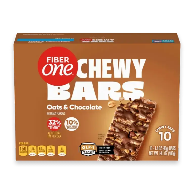 Oats and Chocolate Chewy Bars Fiber Snacks Value Pack