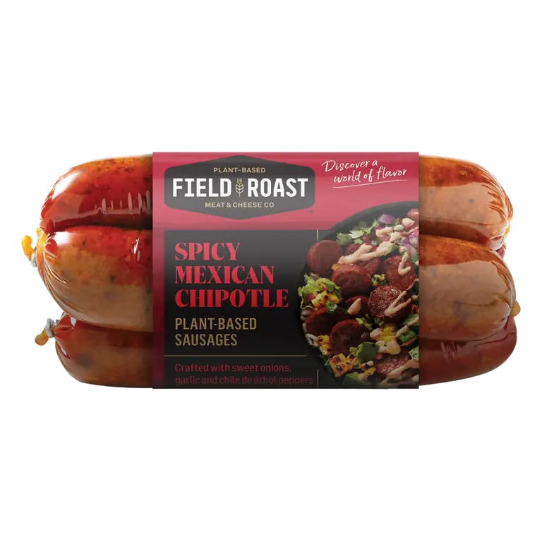 Spicy Mexican Chipotle Plant-Based Sausages