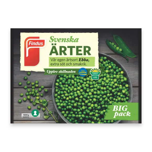 Ärter Frysta