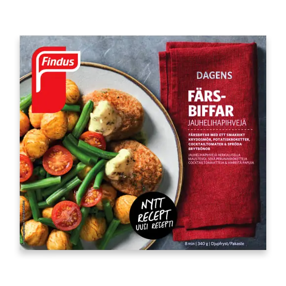 Färsbiffar med Kryddsmör Fryst/1 Port
